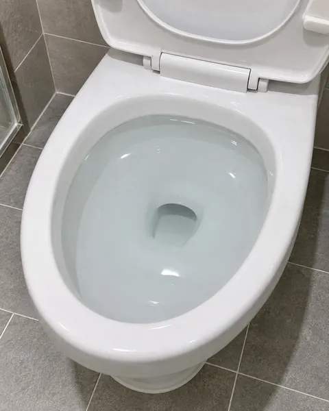 물이 가장자리까지 차오른 변기 사진